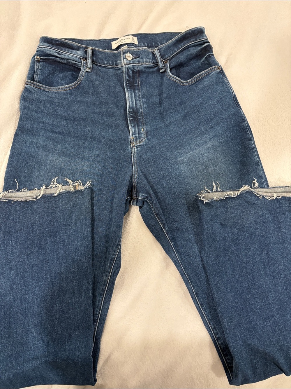 Abercrombie & Fitch Ultra High Rise Flare Jeans - Blue